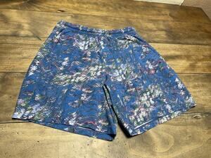 Lululemon Mens Pace Breaker Shorts M Linerless Floral Art Print Poolside